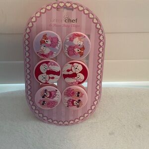 Pink and Red Bag Clips